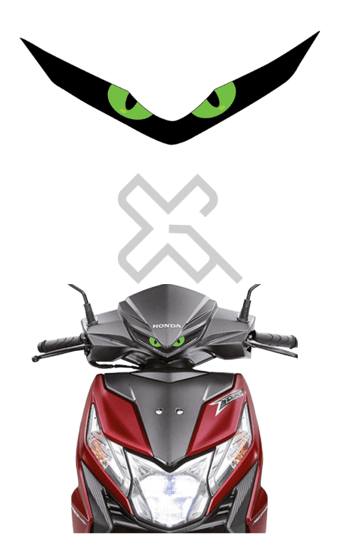 Dio Bs6 New Model Eye Sticker | Dio Bs6 DRL Sticker